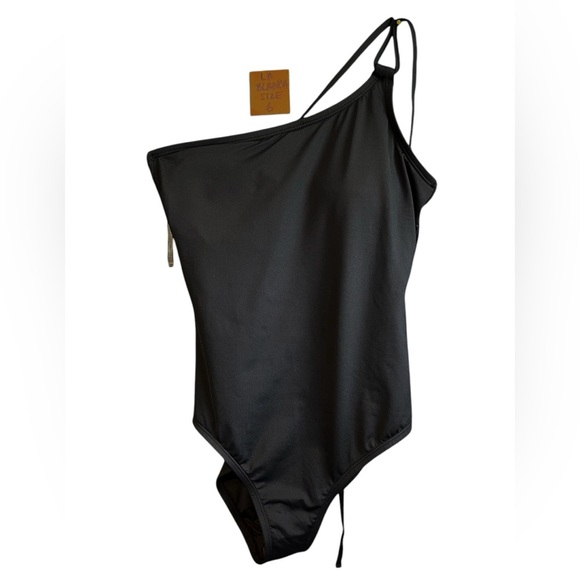 NEW! La Blanca Island Goddess Lace Back One Shoulder One Piece - Swimsuit - Picture 3 of 6